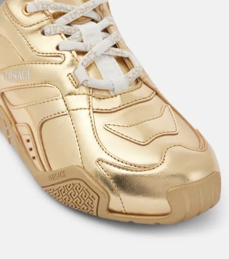 Versace Galaxia metallic leather sneakers 5