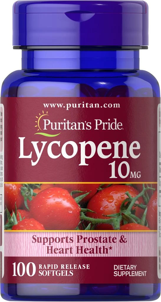 Puritan's Pride Lycopene 10 mg 100 Softgels 1