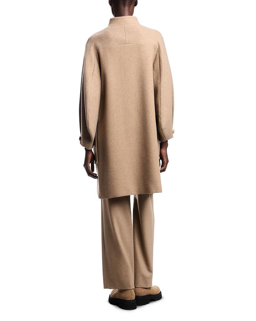 Emporio Armani Mock Neck Coat - Coats - Free Shipping - BeyondStyle