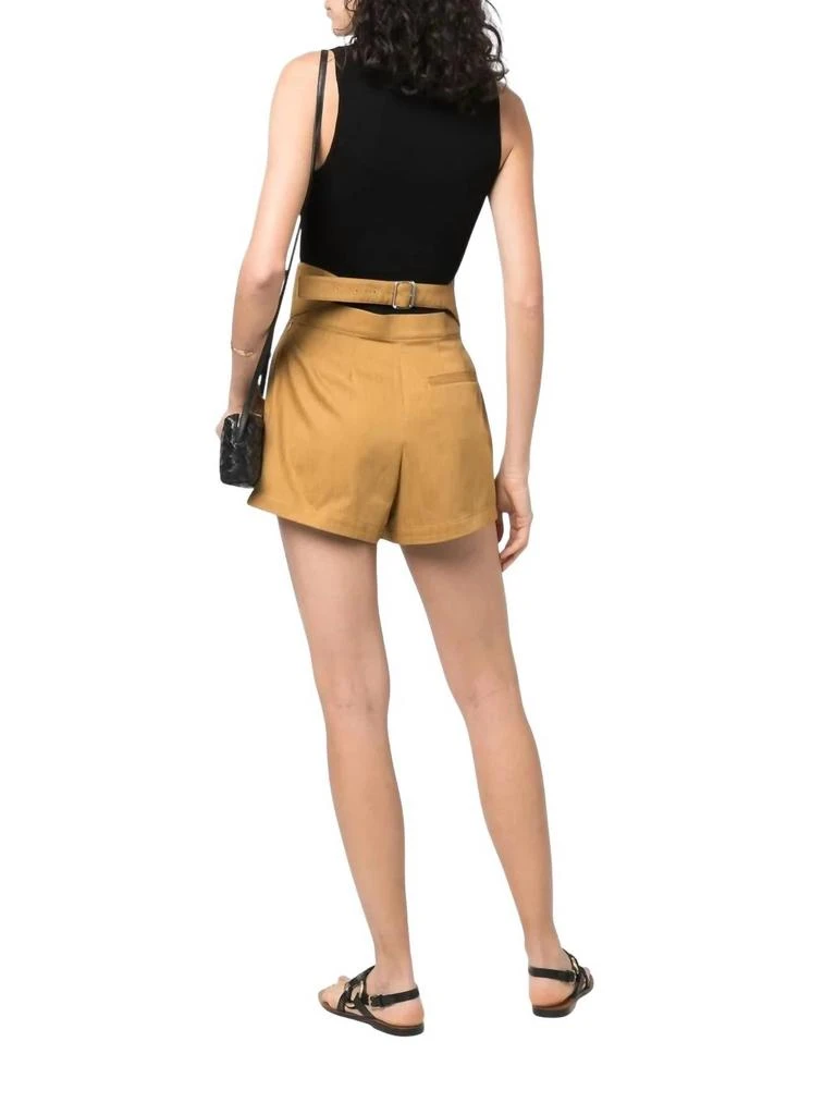 Salvatore Ferragamo Women
s High-Waisted Tailored Shorts In Brown 3