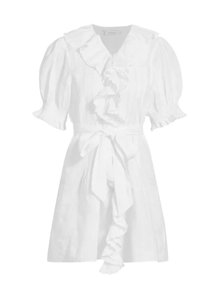 DÔEN Piper Belted Ruffled Minidress 1