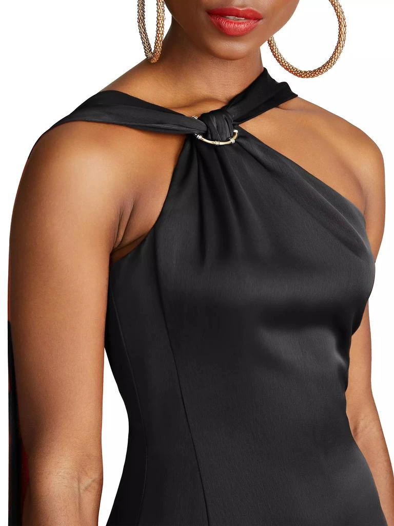 HALSTON Genevieve Satin Gown 5