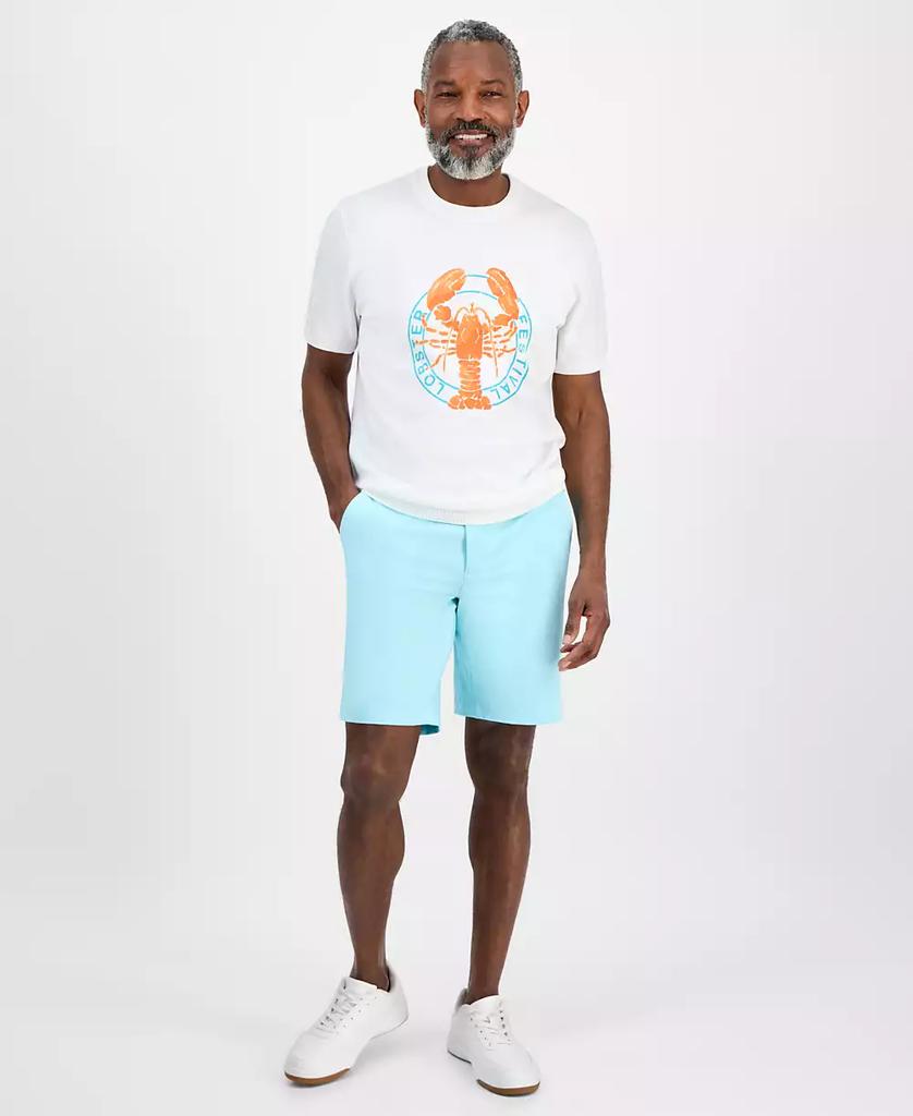 Club Room Men's Short-Sleeve Lobster Water Cotton Sweater T-Shirt, Exclusively at Macy's