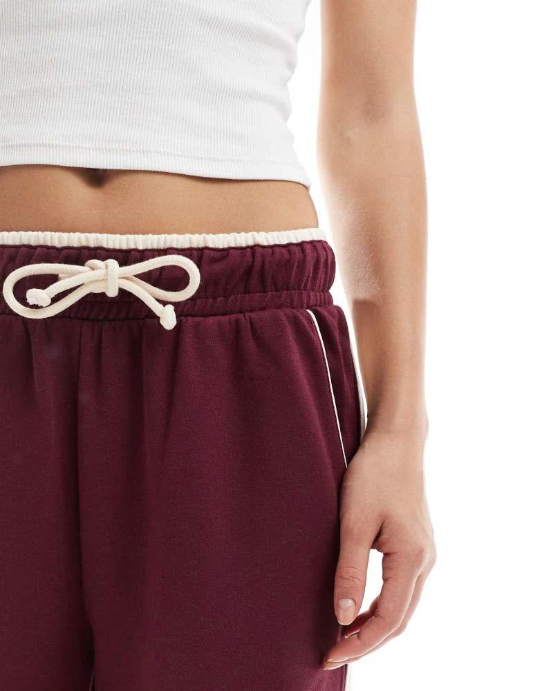 Cotton On Cotton On classic fleece wide leg sweatpant in sour cherry 2