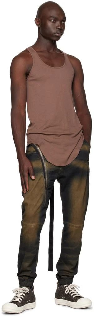 Rick Owens Indigo & Brown Aircut Jeans 4
