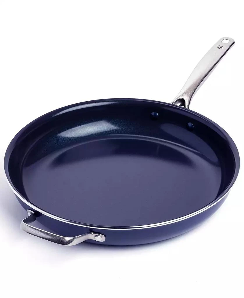 Blue Diamond Family Feast Diamond-Infused Ceramic Nonstick 14" Frying Pan with Helper Handle 1