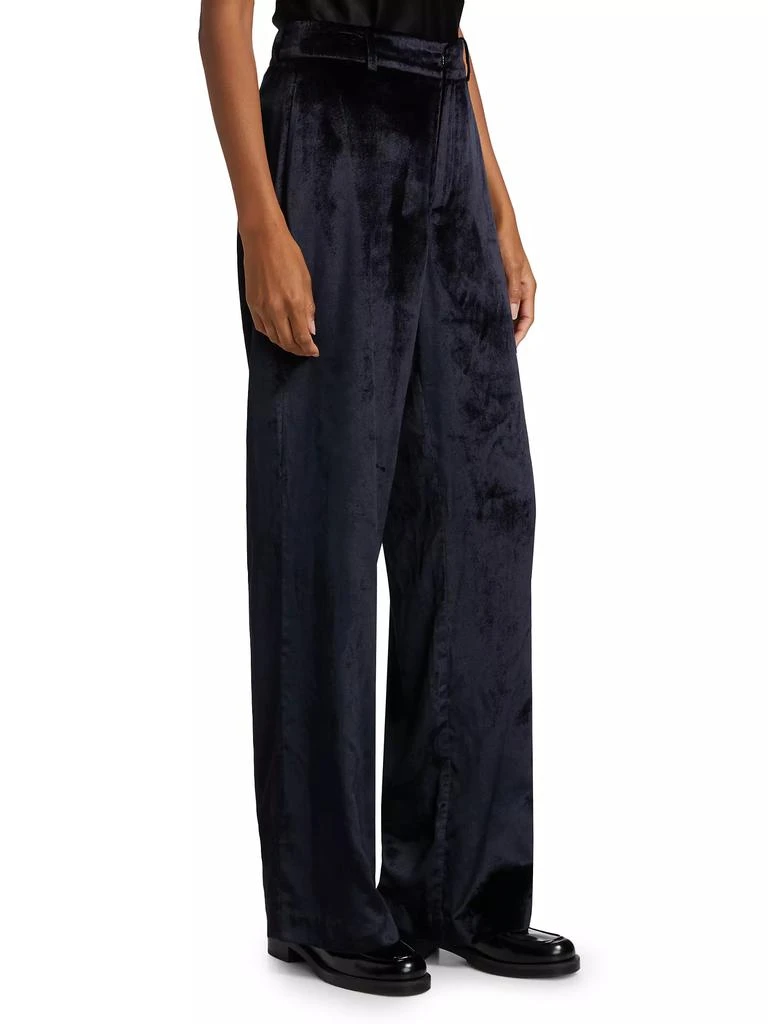 Paige Chateau Wide-Leg Velvet Pants 4