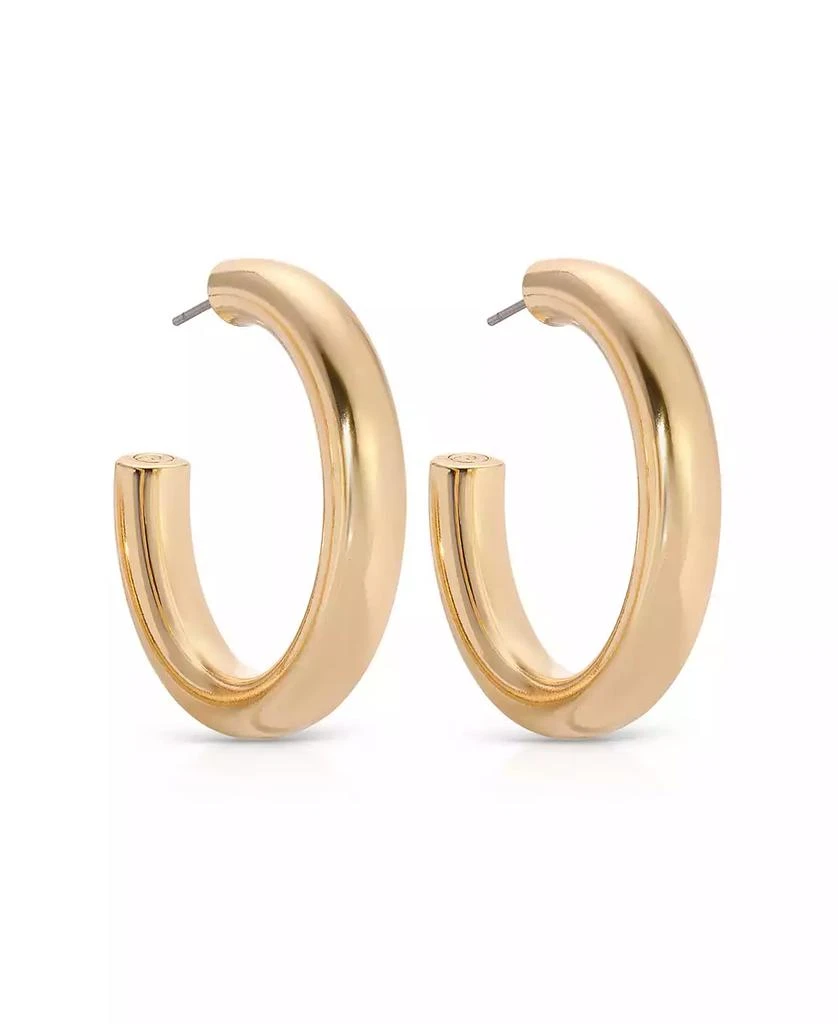 Ettika Jewelry Medium Thick Classic Hoop Earrings 2