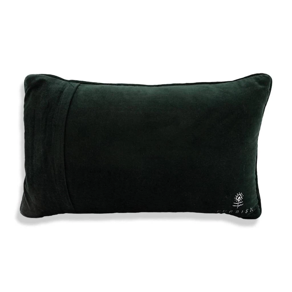 Furbish Studio Deck The Halls Needlepoint Pillow In Green 2