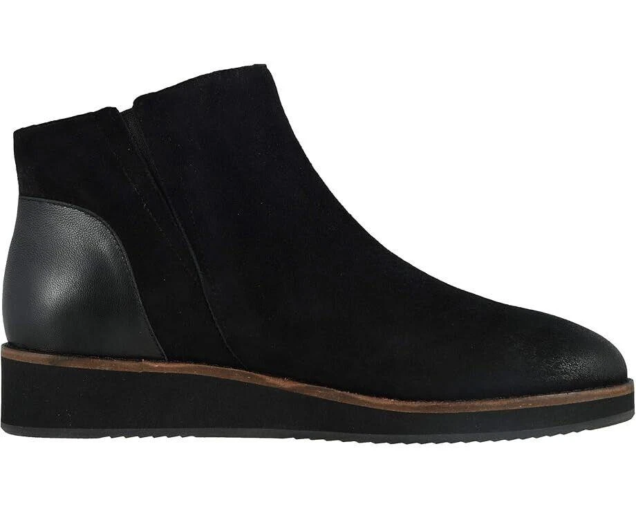 SoftWalk Wesley Boots Women's 5.5 Black Leather Side Zip Ankle Booties ZPO1061 2