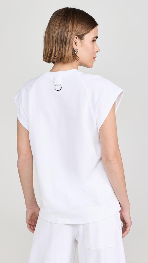 Tibi Summer Sweatshirting Sleeveless Easy Top