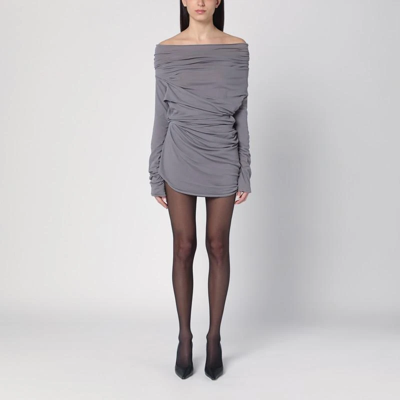 Entire Studios Draped grey mini dress 1