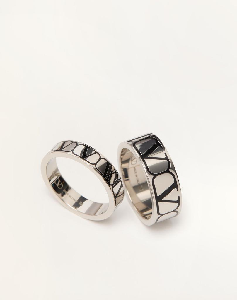Valentino Valentino Logo Engraved 2 Pack Ring