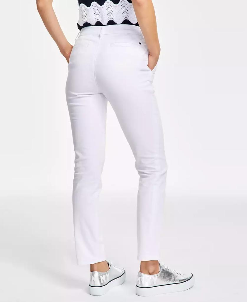 Tommy Hilfiger Women's TH Flex Hampton Cuffed Chino Straight-Leg Pants, Created for Macy's