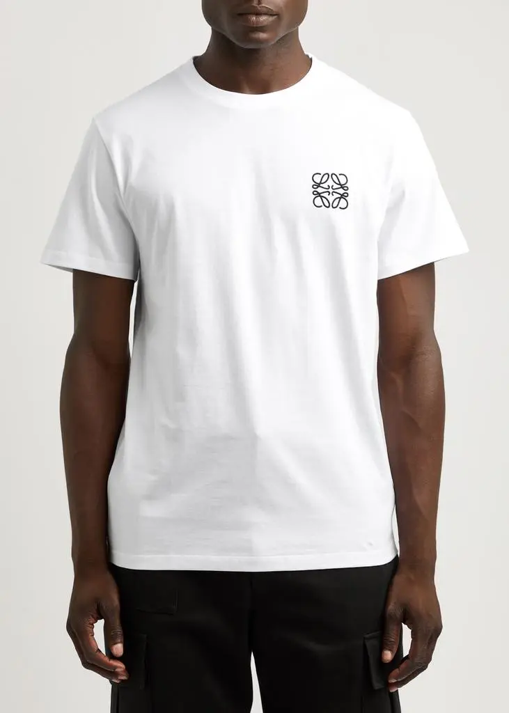 Loewe Anagram-embroidered cotton T-shirt 2