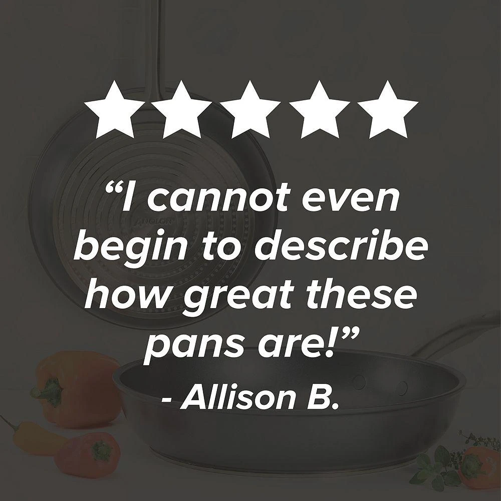 Anolon Accolade Hard-Anodized Precision Forge Cookware Set, 10-Piece, Moonstone 6