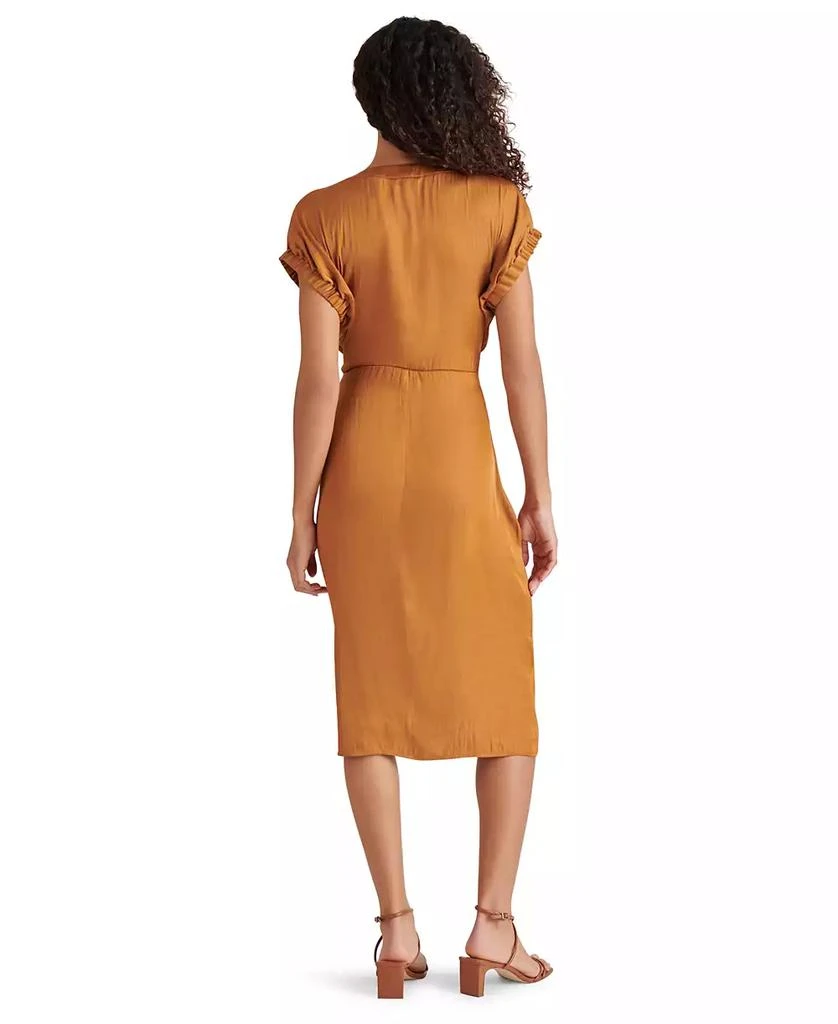 Steve Madden Women's Bruno Tie-Waist Button-Front Dress 5