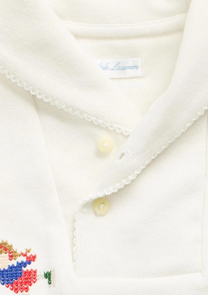 Ralph Lauren Baby Girls Nevis Fair Isle Shawl Cotton Dress 3