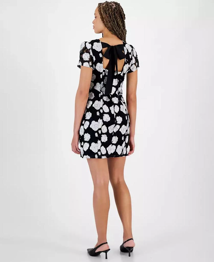 Sam Edelman Women's Rose-Embroidered Boat-Neck Sheath Dress 2