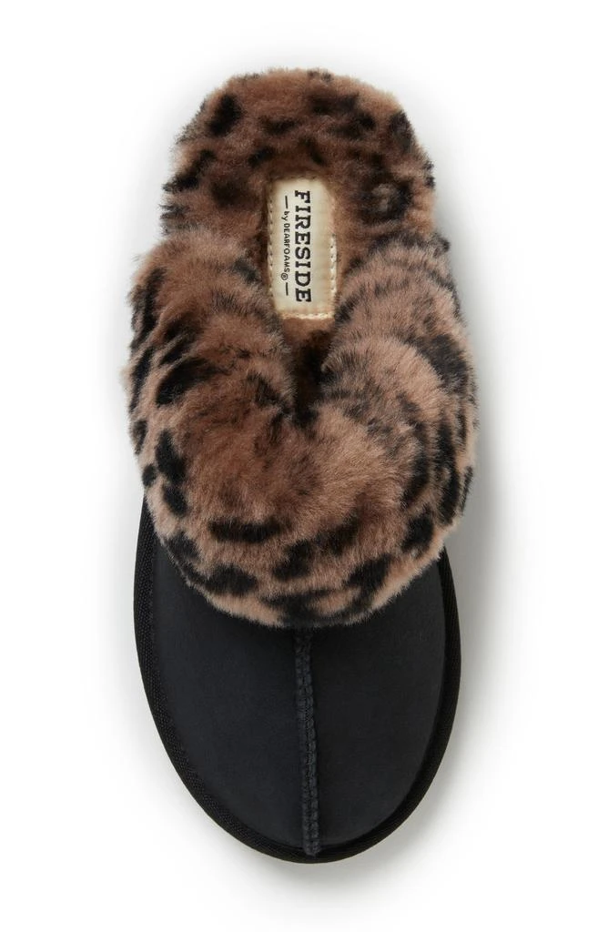 Dear Foams Sydney Water Resistant Genuine Shearling Scuff Slipper - Wide Width Available 5