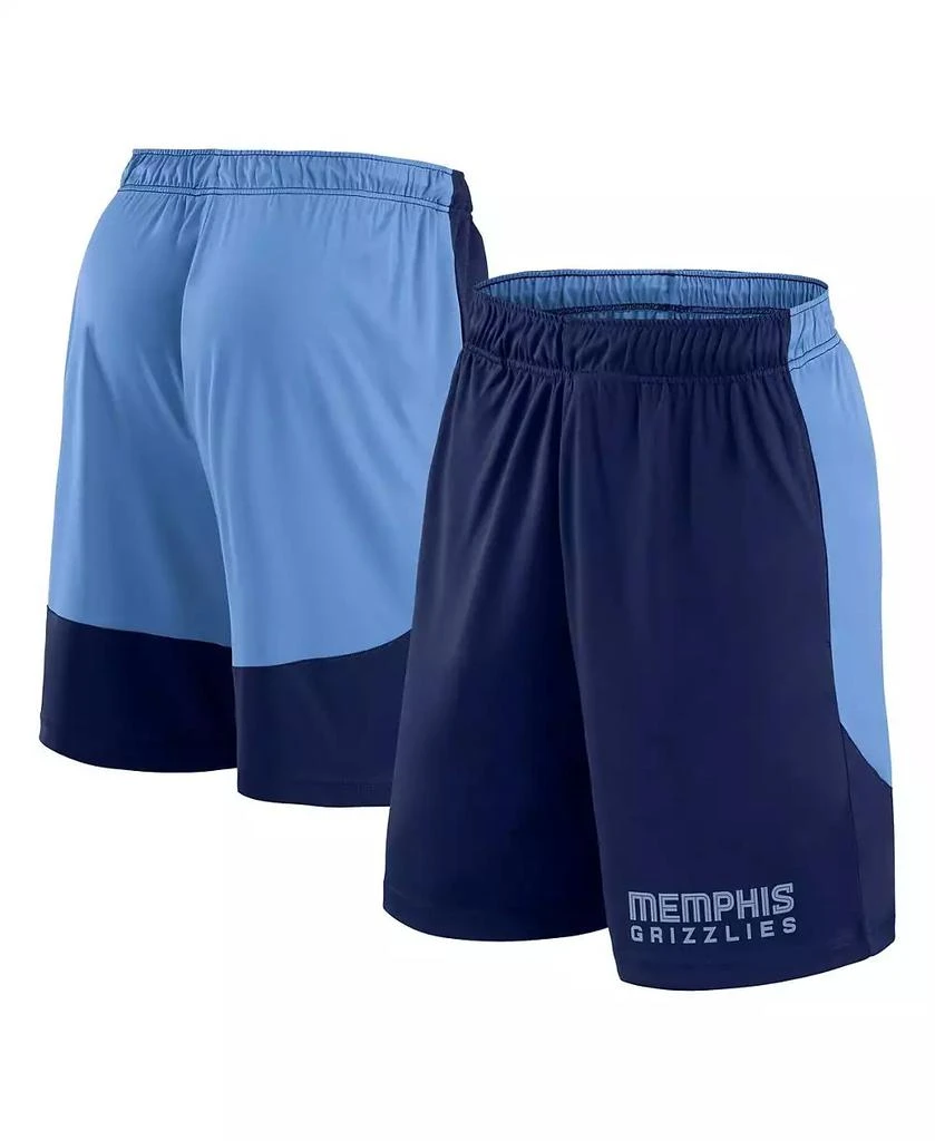 Logo Athletic Men's Navy Memphis Grizzlies Launch Performance Shorts 1