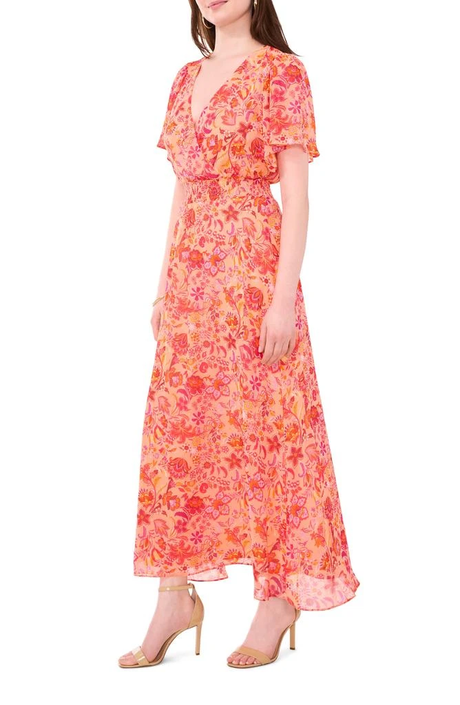 Halogen Flutter Sleeve Smocked Waist Maxi Dress 5