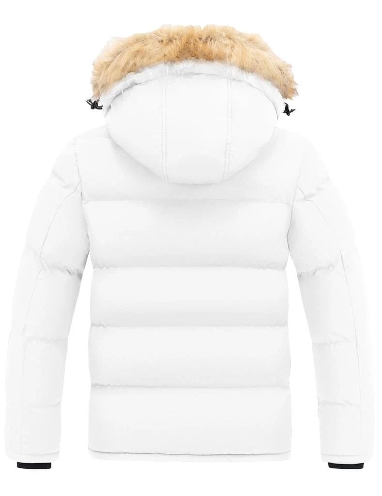 wantdo wantdo Men's Hooded Winter Coat Waterproof Puffer Jacket Warmth Winter Jacket 3
