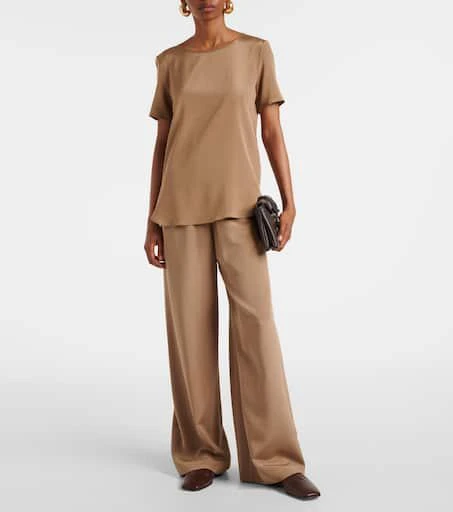 Max Mara Bonn silk-blend wide-leg pants 2