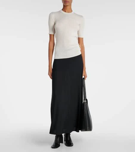 Jil Sander Ribbed-knit silk sweater 2