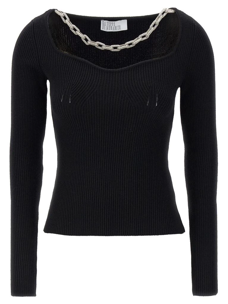 GIUSEPPE DI MORABITO Jewel Chain Sweater 1