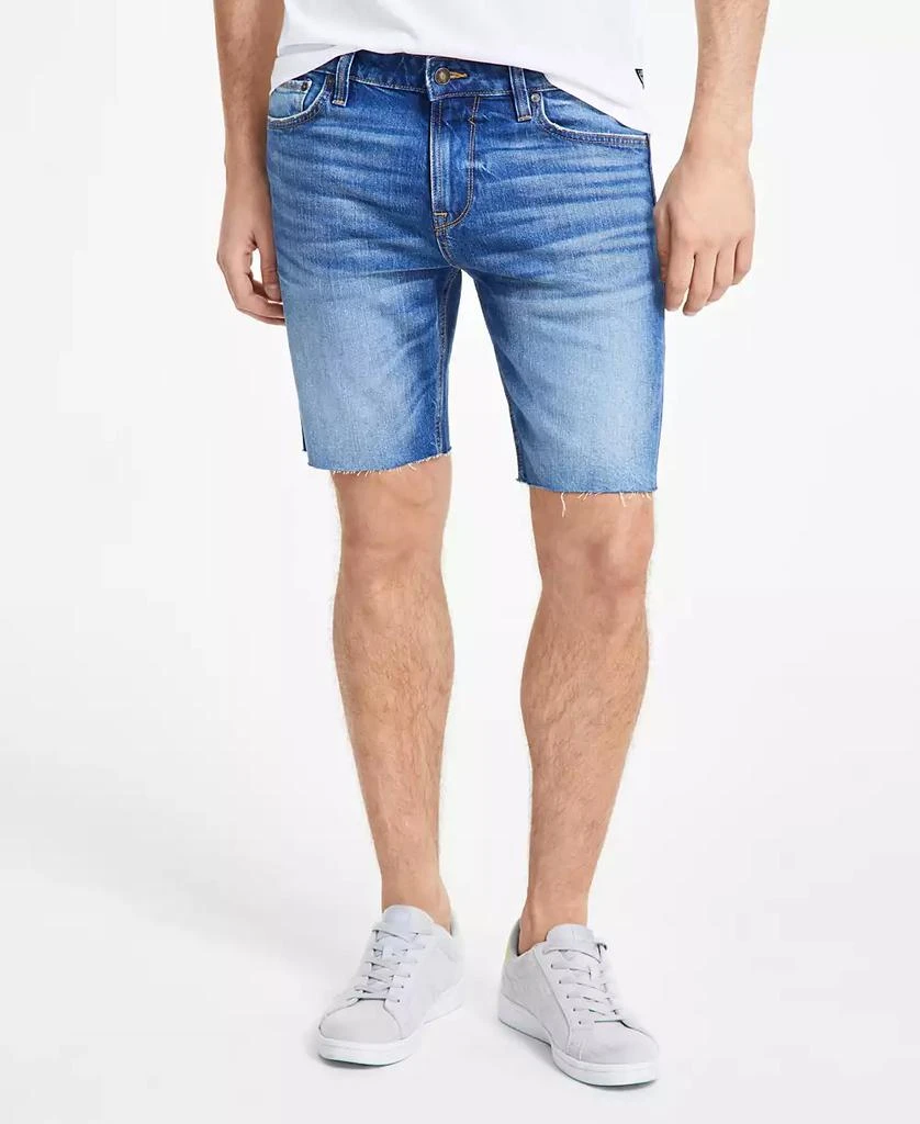 GUESS Men's Logan Slim-Fit Faded Denim Shorts 3