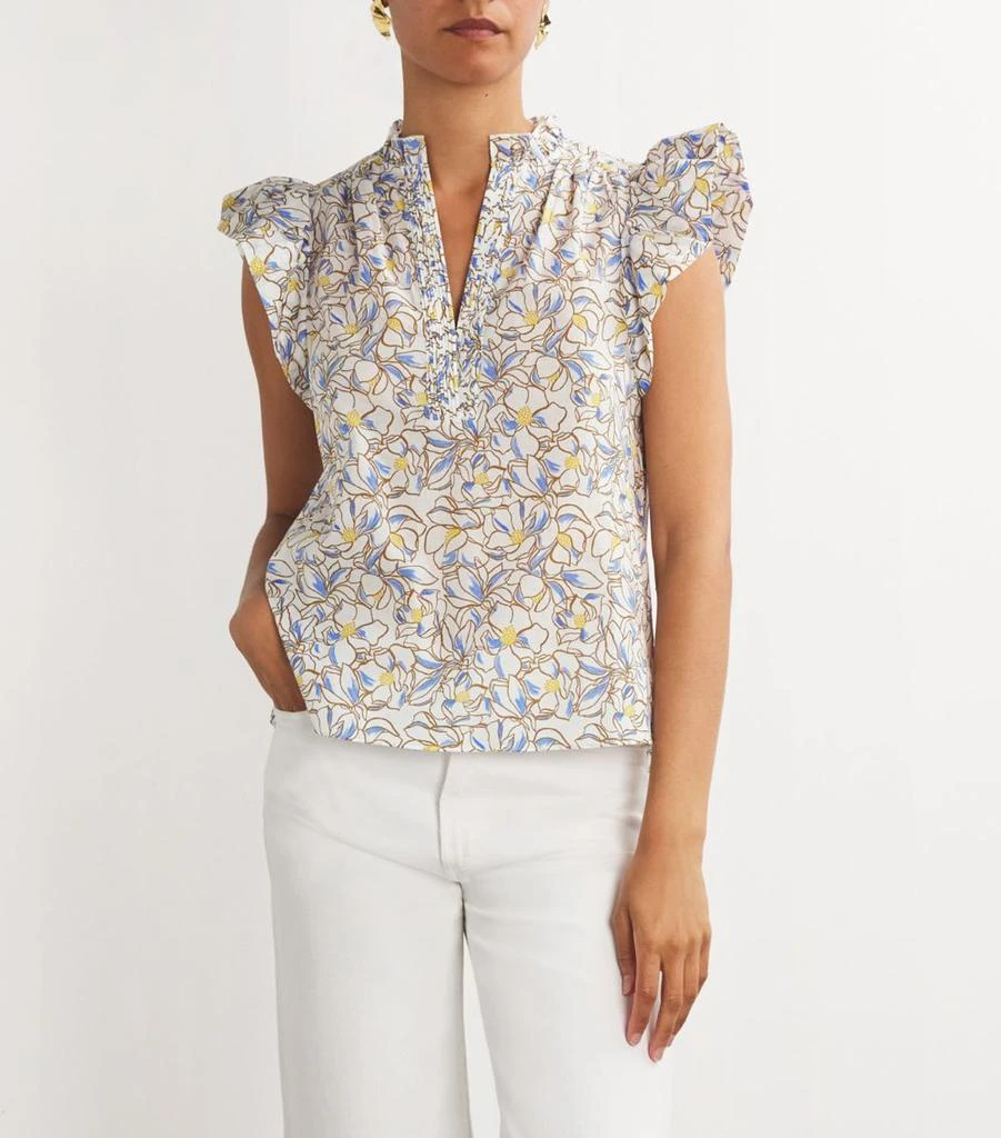 ME+EM Cotton Floral Print Blouse 3