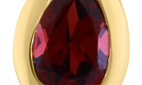 Effy 14K Yellow Gold Garnet & Diamond Teardrop Pendant Necklace - 0.07ct. 4