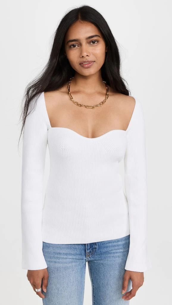 Pixie Market Chiara Bustier Knit Top 6