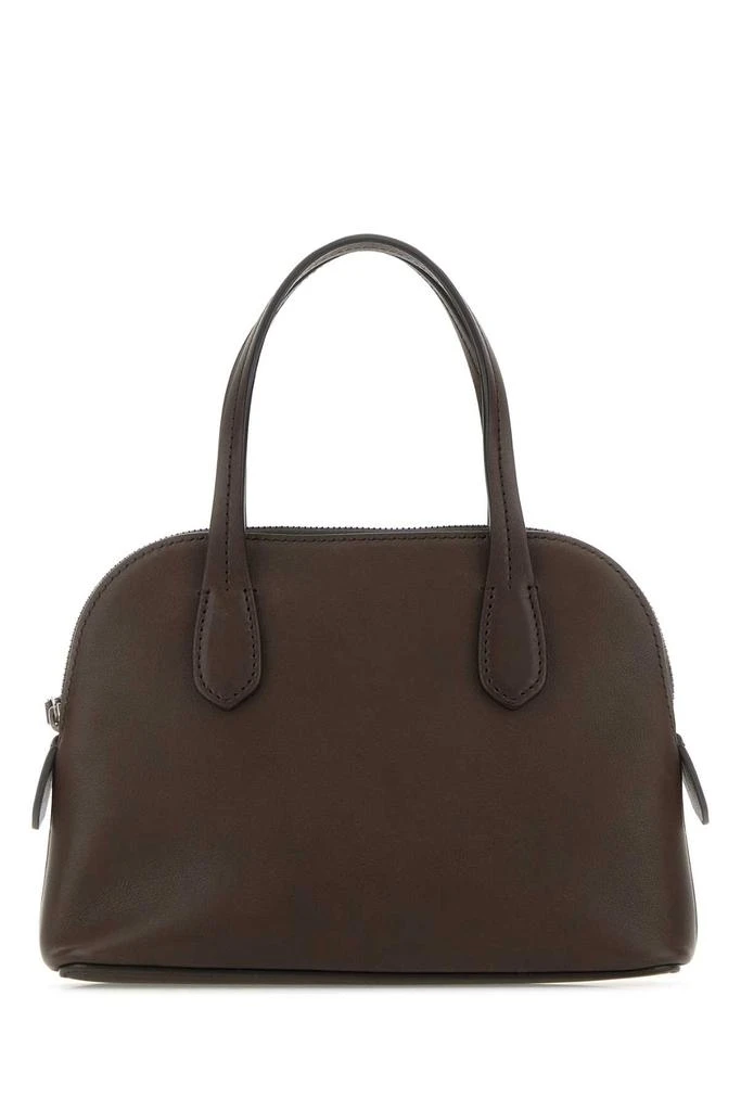 The Row Dark Brown Leather Ingrid Handbag 1