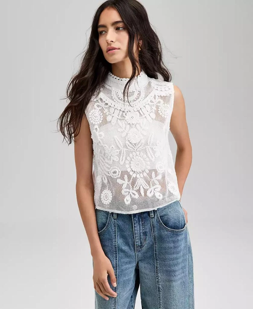 And Now This Petite Crochet Sleeveless Top, Exclusively at Macy's 1
