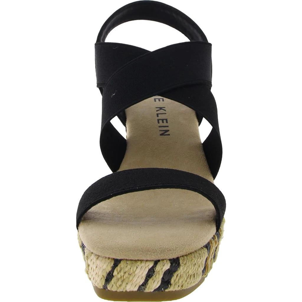 Anne Klein Womens Canvas Platform Wedge Sandals 2
