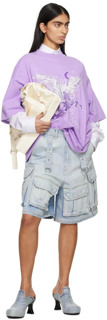 Vetements Purple Flying Unicorn T-Shirt 5