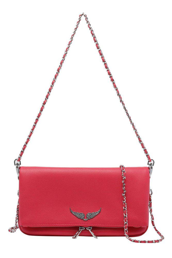 ZADIG & VOLTAIRE Zadig & Voltaire Rock Logo Plaque Clutch Bag