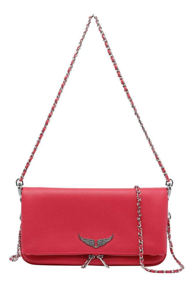 ZADIG & VOLTAIRE Zadig & Voltaire Rock Logo Plaque Clutch Bag 1