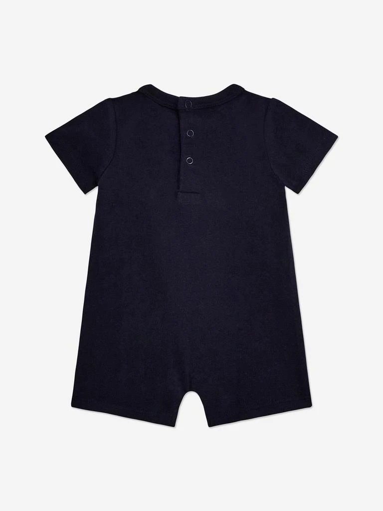 GUESS Baby Boys Logo Romper in Navy 2