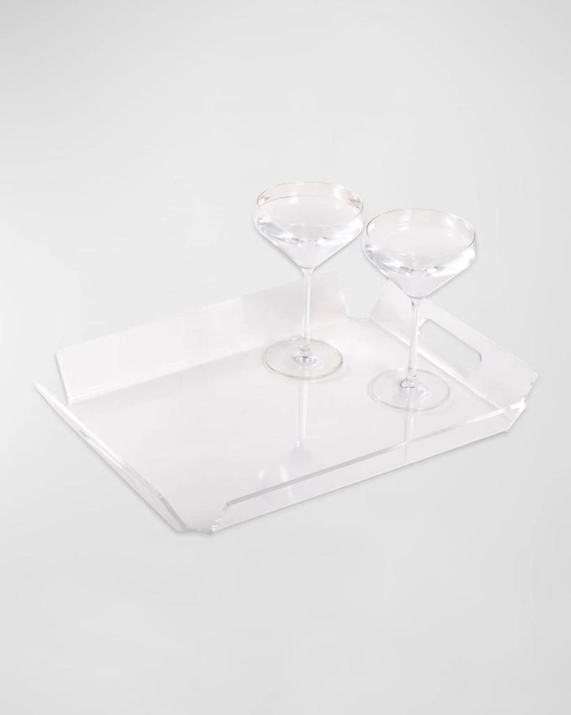 Bey-Berk Unisex Hampton Clear Acrylic Tray 3