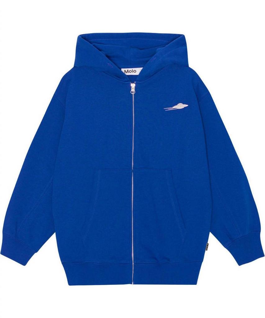 Molo Mazz Hooded Sweatshirt In Royal Blue
