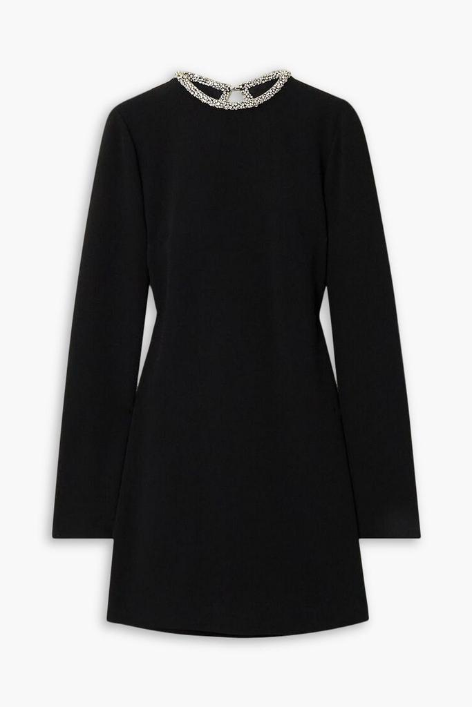 Stella McCartney Crystal-embellished open-back stretch-crepe mini dress