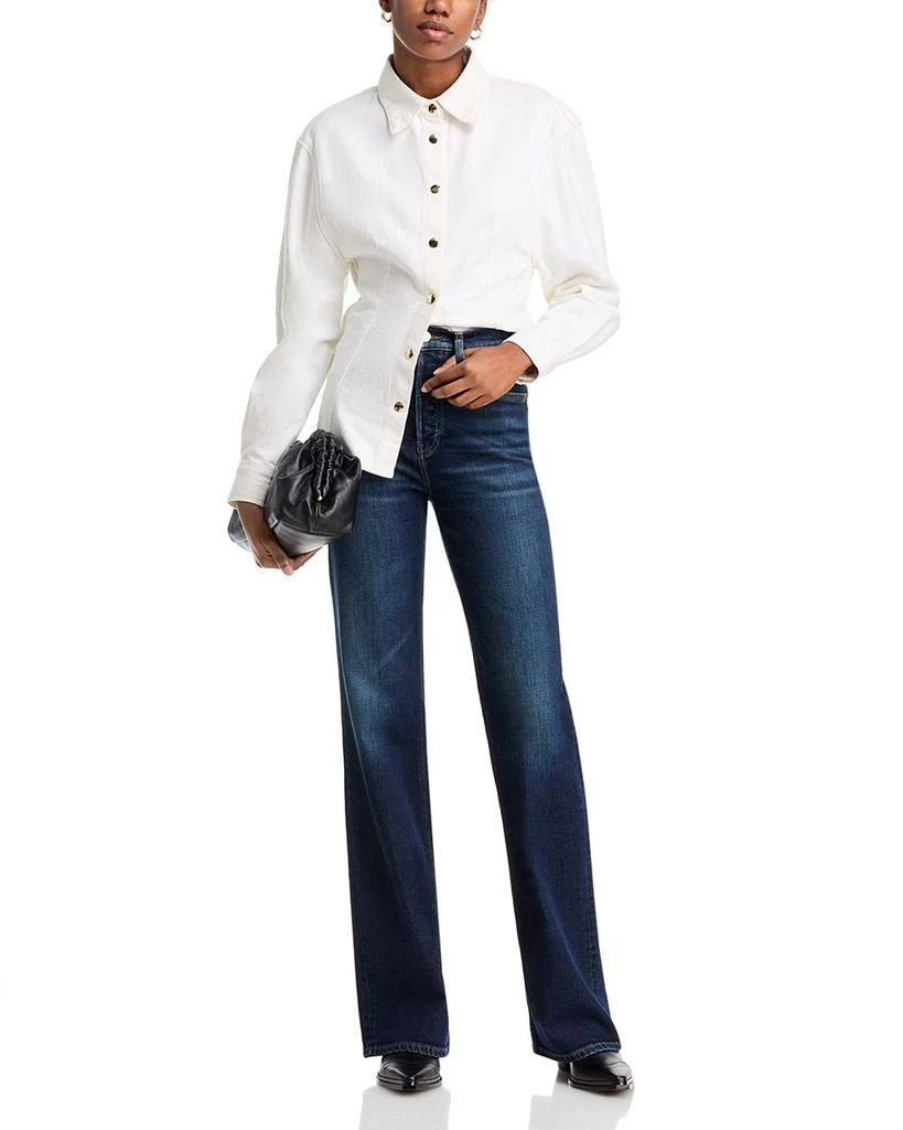 Re/Done 70s High Rise Bootcut Jeans in Barely Worn 2