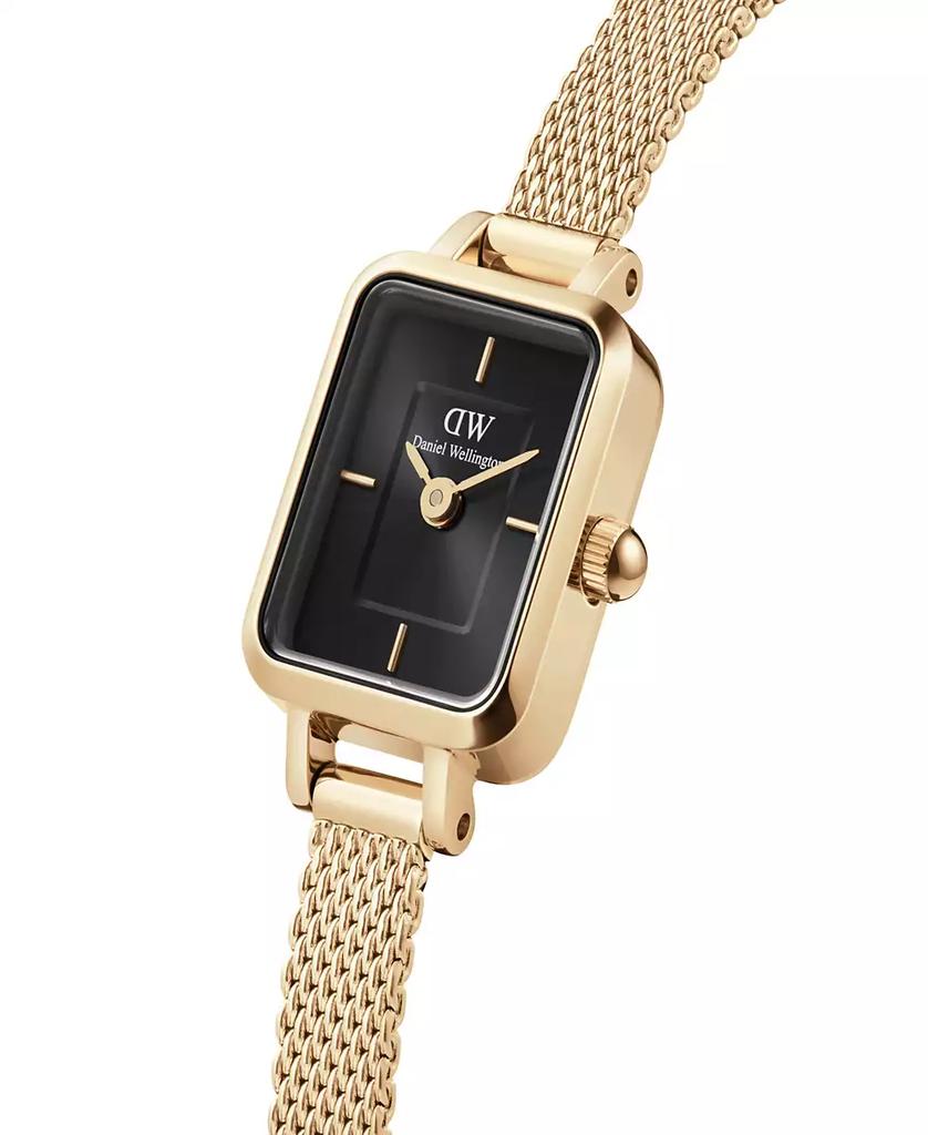 Daniel Wellington Unisex Analog Gold-Tone Stainless Steel Mesh Watch, 15mm