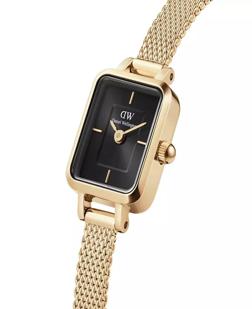 Daniel Wellington Unisex Analog Gold-Tone Stainless Steel Mesh Watch, 15mm 2