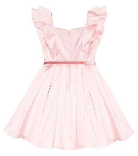 MONNALISA Belted faille dress 4