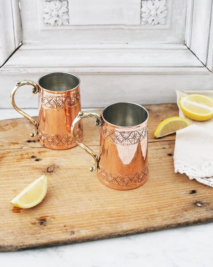 Coppermill Kitchen Vintage-Inspired Tankard Steins, Set of 2 1