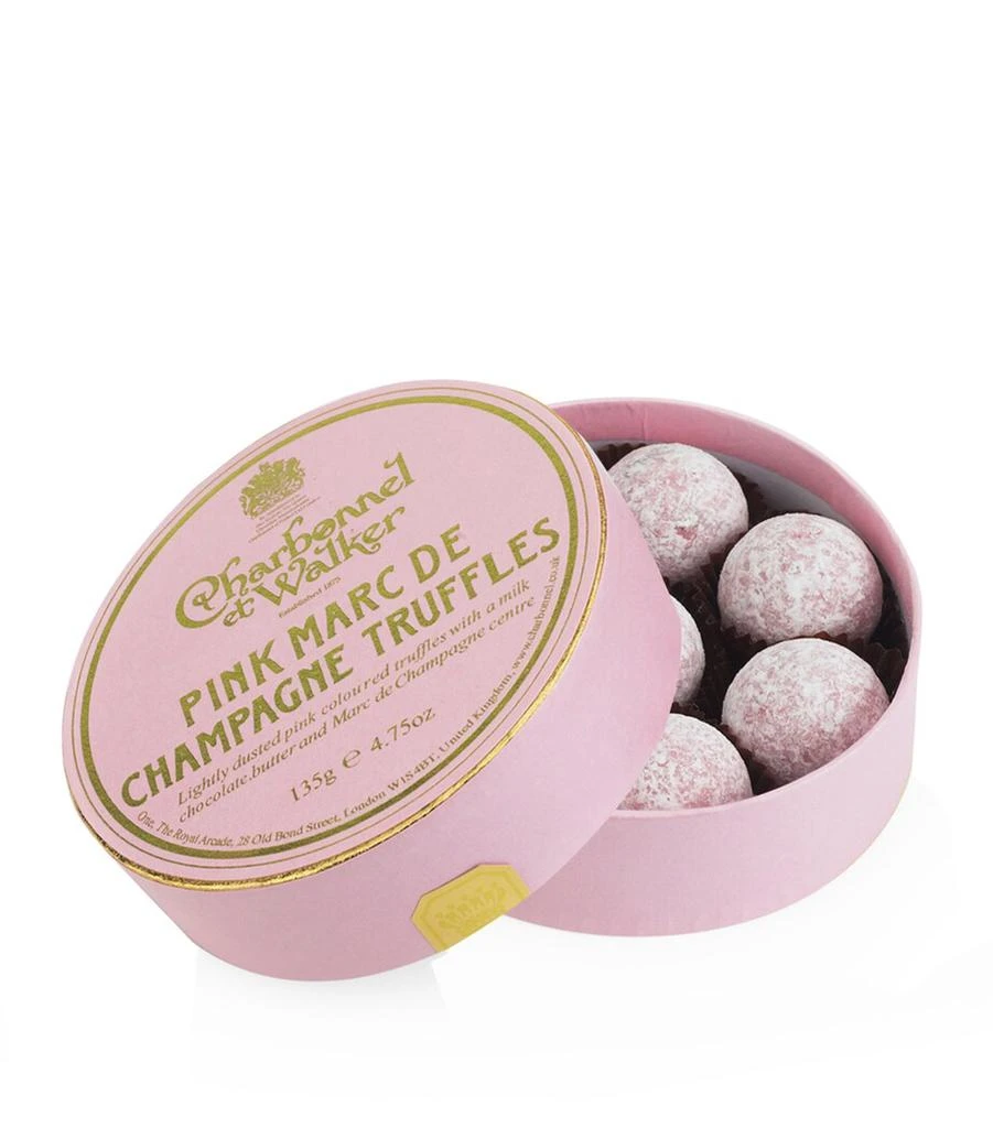 Charbonnel et Walker 8 Piece Pink Marc de Champagne Truffles (135g) 1